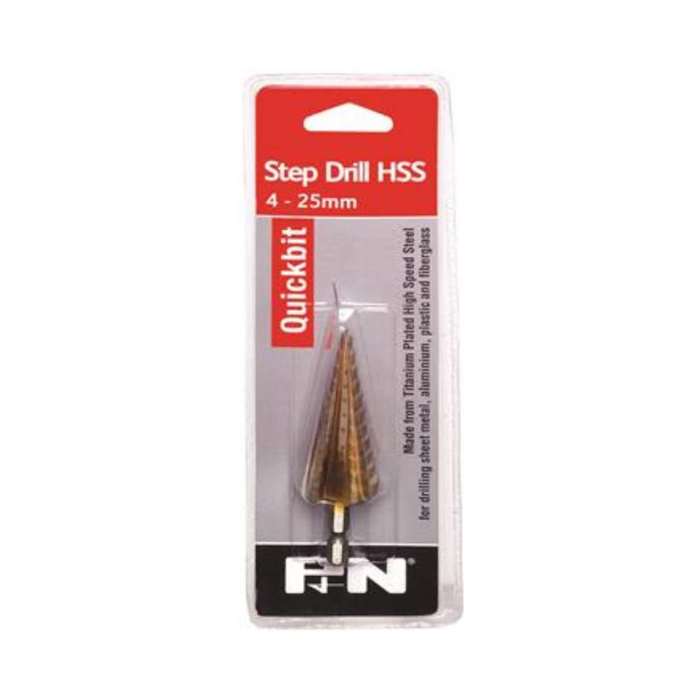 Sutton Tools - Drill Step Quickbit Impact 4-25mm 1/4 P&N