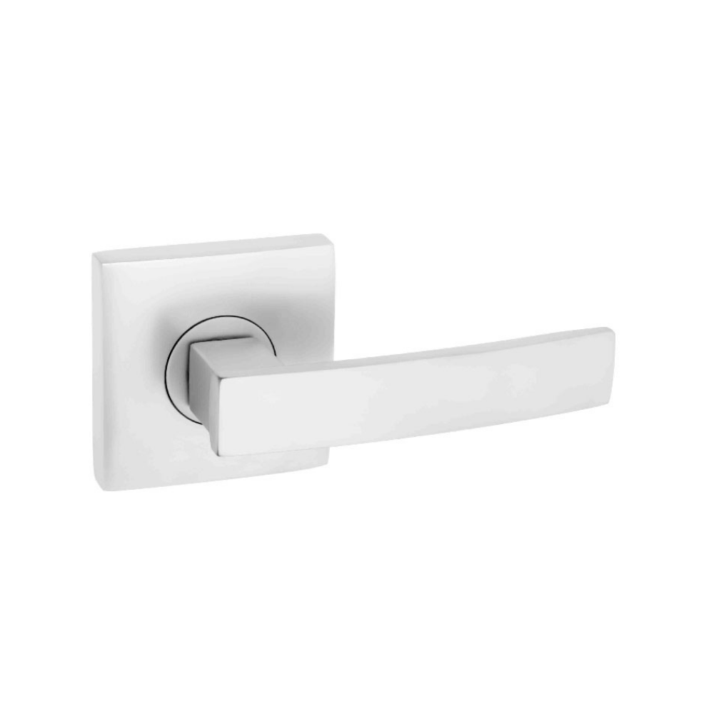 Gainsborough Neue Angular Square Rose Passage Lever Set - Satin Chrome