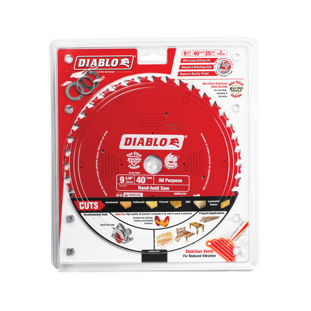 Diablo 209mm 40T & 44T Wood Circular Saw Blade