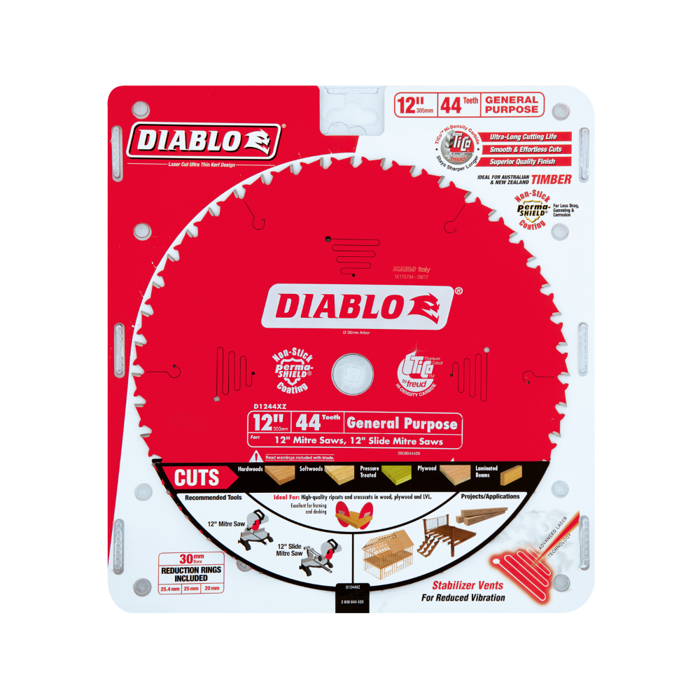 Diablo 209mm 40T & 44T Wood Circular Saw Blade