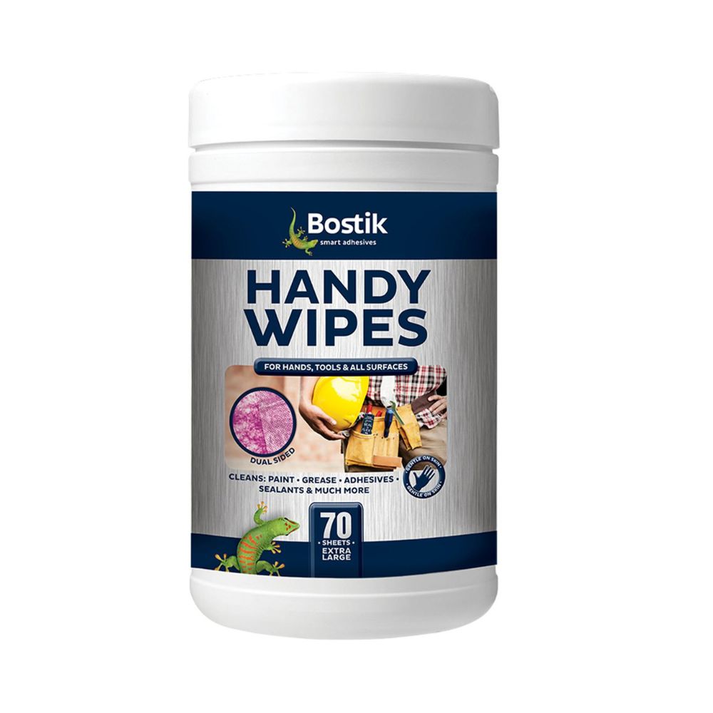 Bostik Handy Wipes - Extra Large - 70 Pack