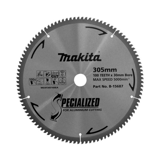 Makita Aluminium Circular Saw Blade Specialised - 305mm (12") 100T - TCT