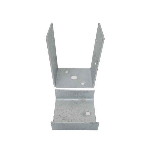 McIntyre® Galvanised Bolt-On Post Support with Base 90mm