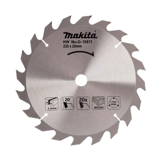 Makita Circular Saw Blade Standard 235mm 20TPI TCT