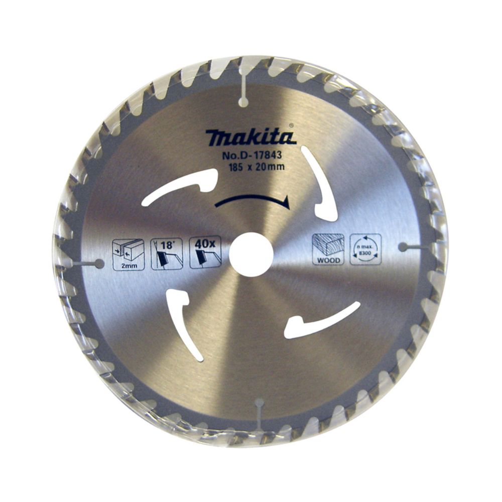 Makita Circular Saw Blade Standard 185mm 40TPI TCT