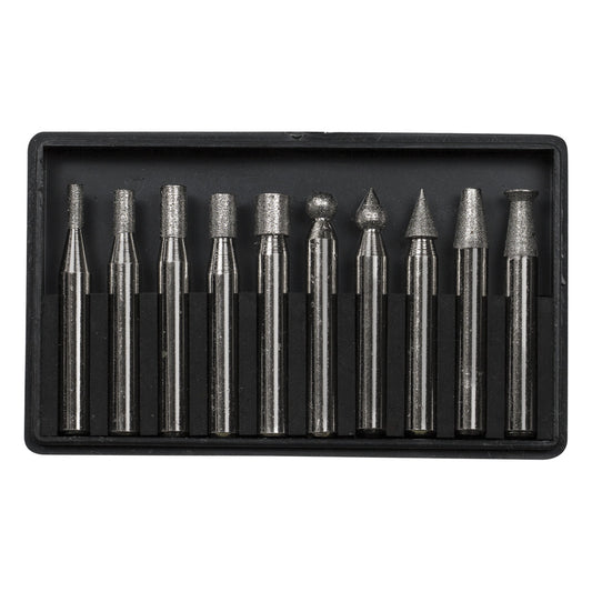 Carbitool Diamond Points 10 Piece 1/4 Inch Shank