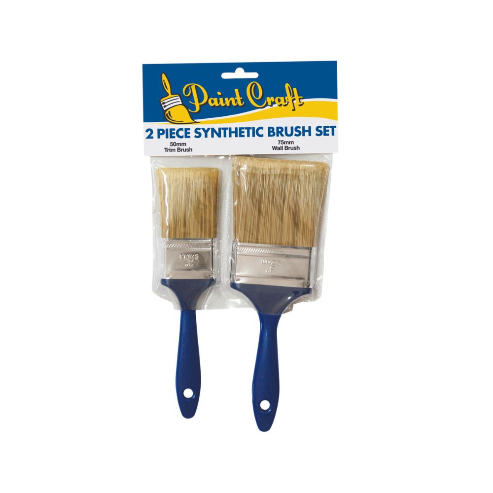 Paint Craft Synthetic Brush 2 Piece Set