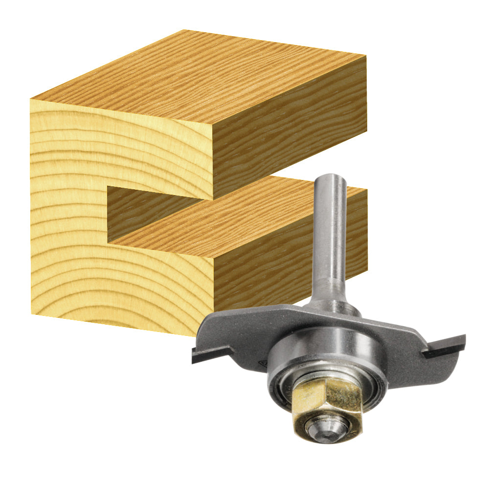 Carbitool 2 Flute Carbide Tipped Assemblies Slotting Cutter Assembly 4.0mm TCT,   W/Bearing