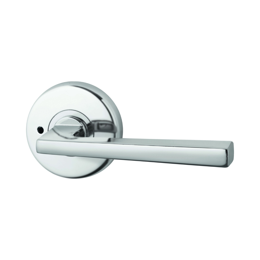 Lockwood Velocity Privacy Set with Hakea Lever - Satin Chrome Pearl