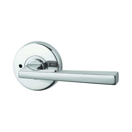 Lockwood Velocity Privacy Set with Hakea Lever - Satin Chrome Pearl