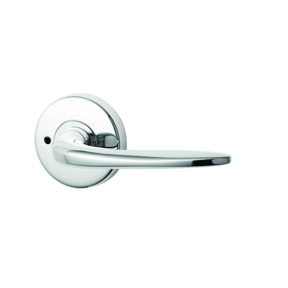 Lockwood Velocity Privacy Set with Summit Lever - Satin Chrome Pearl