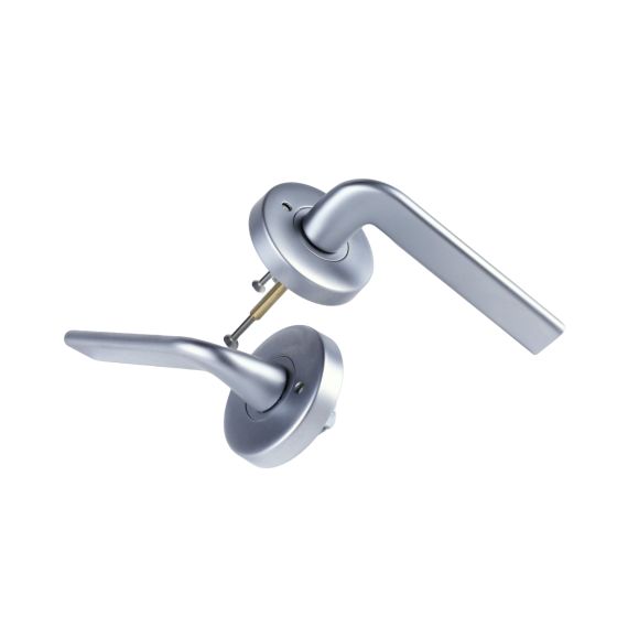 Lockwood Velocity Privacy Set with Glide Lever - Satin Chrome Pearl