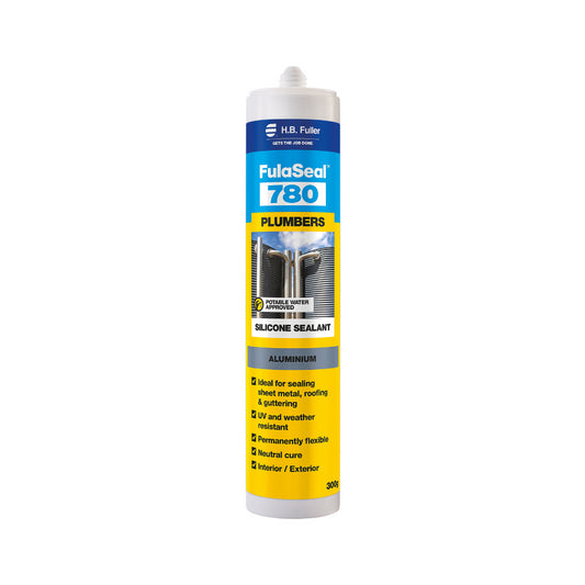 H.B. Fuller FulaSeal™ 780 Plumbers Silicone Sealant 300g - Aluminium